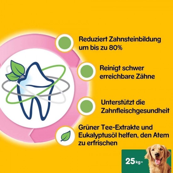 Pedigree DentaStix Fresh dog treats for large dogs, chewing tartar, for healthy teeth and a fresh breath, pack of 10 (10 x 7 pieces) Pedigree DentaStix Fresh dog treats for large dogs, chewing tartar, for healthy teeth and a fresh breath, pack of 10 (10 x 7 pieces)