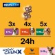 Pedigree Dentastix Chewy Chunx Chicken Tooth Snack for Medium and Large Dogs 5 Bags of 68g Pedigree Dentastix Chewy Chunx Chicken Tooth Snack for Medium and Large Dogs 5 Bags of 68g