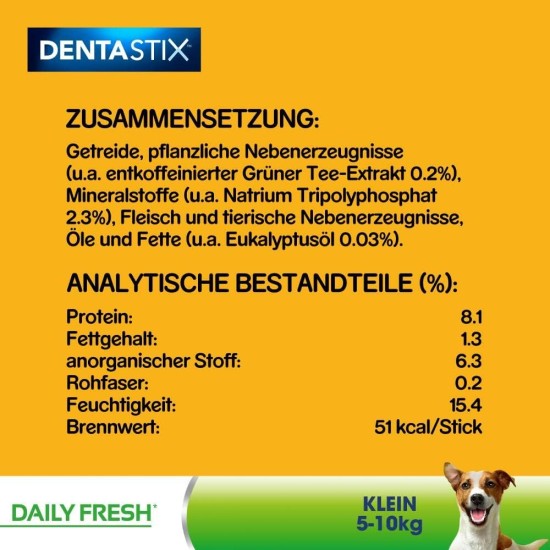 Pedigree Dog Snacks Dog Treats Dentastix Daily Fresh Dental Care, 4 x (4 x 7 Sticks / 110 g), 1.76 kg Pedigree Dog Snacks Dog Treats Dentastix Daily Fresh Dental Care, 4 x (4 x 7 Sticks / 110 g), 1.76 kg