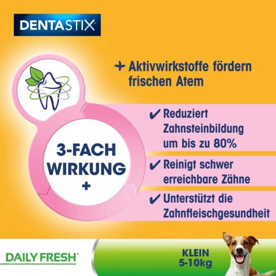 Pedigree Dog Snacks Dog Treats Dentastix Daily Fresh Dental Care, 4 x (4 x 7 Sticks / 110 g), 1.76 kg Pedigree Dog Snacks Dog Treats Dentastix Daily Fresh Dental Care, 4 x (4 x 7 Sticks / 110 g), 1.76 kg
