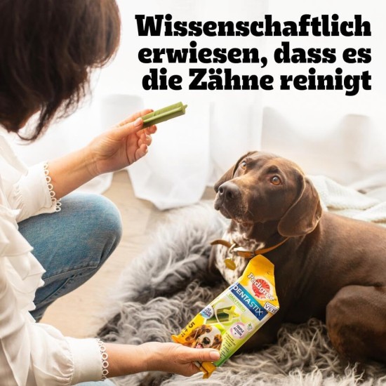 Pedigree Dog Snacks Dog Treats Dentastix Daily Fresh Dental Care, 4 x (4 x 7 Sticks / 110 g), 1.76 kg Pedigree Dog Snacks Dog Treats Dentastix Daily Fresh Dental Care, 4 x (4 x 7 Sticks / 110 g), 1.76 kg