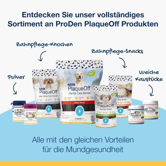 ProDen PlaqueOff Bones for Dogs Dental Care, for Medium and Large Dogs, Tartar Remover Dog, Dental Bones Against Plaque and Bad Breath Dog, Vegetables, Pack of 13 ProDen PlaqueOff Bones for Dogs Dental Care, for Medium and Large Dogs, Tartar Remover Dog, Dental Bones Against Plaque and Bad Breath Dog, Vegetables, Pack of 13