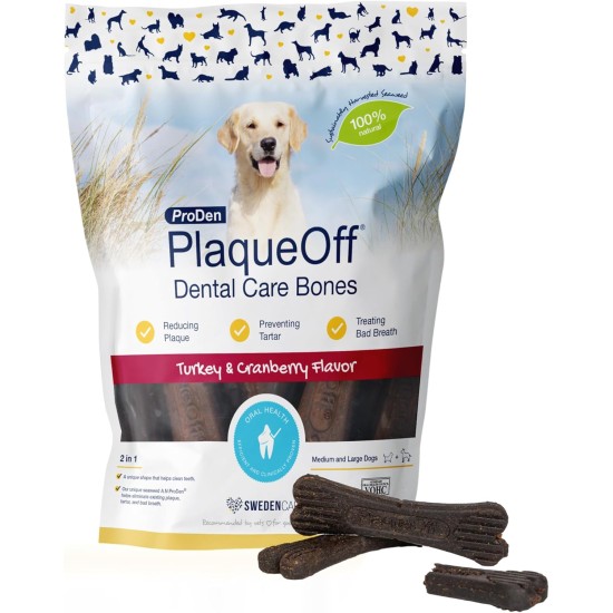 ProDen PlaqueOff Bones for Dogs Dental Care, for Medium and Large Dogs, Tartar Remover Dog, Dental Bones Against Plaque and Bad Breath Dog, Vegetables, Pack of 13 ProDen PlaqueOff Bones for Dogs Dental Care, for Medium and Large Dogs, Tartar Remover Dog, Dental Bones Against Plaque and Bad Breath Dog, Vegetables, Pack of 13