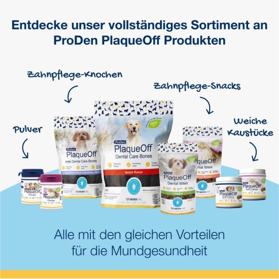ProDen PlaqueOff Bones for Dogs Dental Care, for Medium and Large Dogs, Tartar Remover Dog, Dental Bones Against Plaque and Bad Breath Dog, Vegetables, Pack of 13 ProDen PlaqueOff Bones for Dogs Dental Care, for Medium and Large Dogs, Tartar Remover Dog, Dental Bones Against Plaque and Bad Breath Dog, Vegetables, Pack of 13