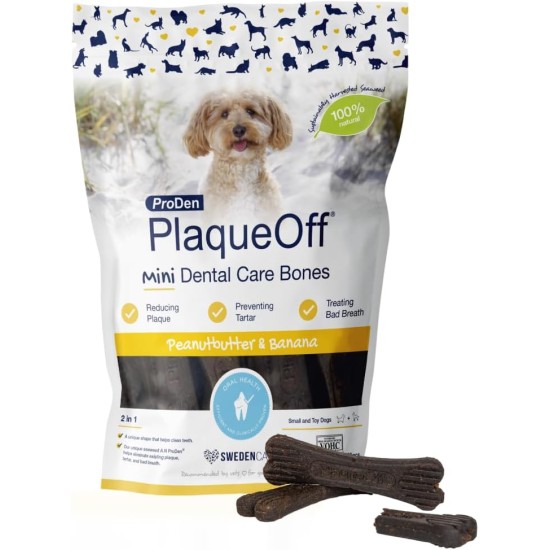 ProDen PlaqueOff Mini Dental Bones for Small Dogs and Dwarf Dogs, Vegetable Mix (Pack of 20 - 12oz) ProDen PlaqueOff Mini Dental Bones for Small Dogs and Dwarf Dogs, Vegetable Mix (Pack of 20 - 12oz)