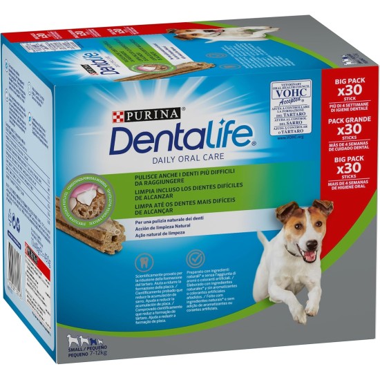 Purina Dentalife Daily Oral Care Small, Snack for Small Dogs, Mini, 2 Packs of 30 Sticks, 60 Sticks Purina Dentalife Daily Oral Care Small, Snack for Small Dogs, Mini, 2 Packs of 30 Sticks, 60 Sticks