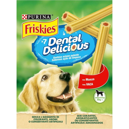 Purina Friskies Dental Delicious Snack Dog Chicken - 6 Packs of 200g Purina Friskies Dental Delicious Snack Dog Chicken - 6 Packs of 200g