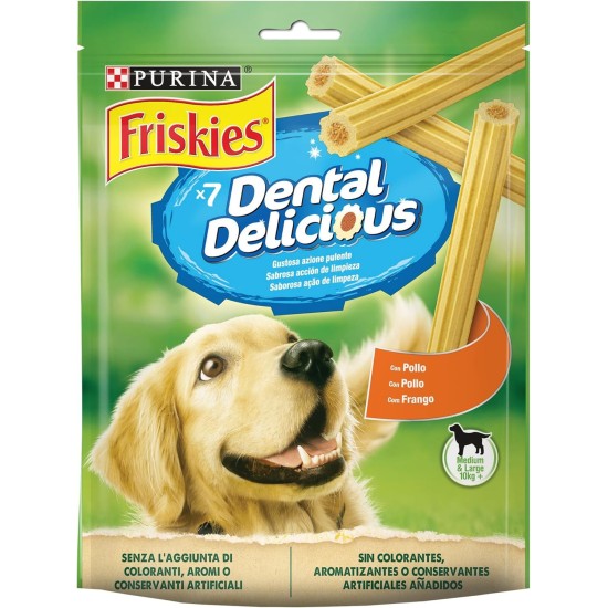 Purina Friskies Dental Delicious Snack Dog Chicken - 6 Packs of 200g Purina Friskies Dental Delicious Snack Dog Chicken - 6 Packs of 200g