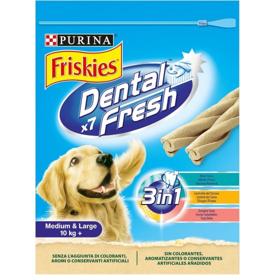 Purina Friskies Dental Fresh - Bad Breath for Medium and Large Dogs - 6 x 180g Bags Purina Friskies Dental Fresh - Bad Breath for Medium and Large Dogs - 6 x 180g Bags