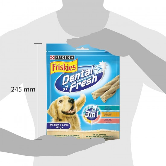 Purina Friskies Dental Fresh - Bad Breath for Medium and Large Dogs - 6 x 180g Bags Purina Friskies Dental Fresh - Bad Breath for Medium and Large Dogs - 6 x 180g Bags