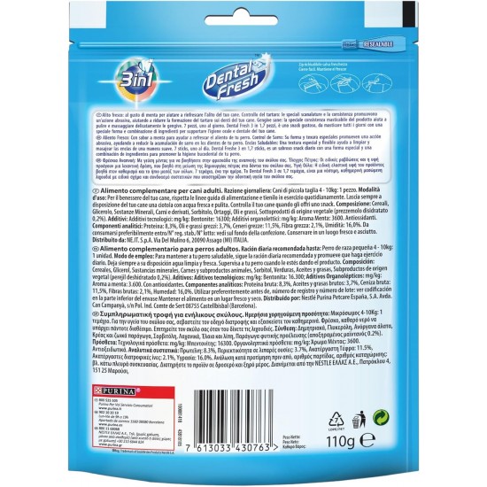 Purina Friskies Dental Fresh - Bad Breath for Medium and Large Dogs - 6 x 180g Bags Purina Friskies Dental Fresh - Bad Breath for Medium and Large Dogs - 6 x 180g Bags