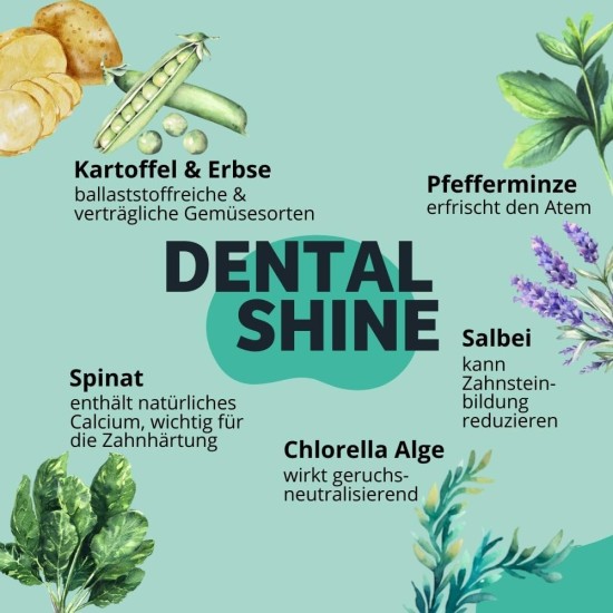 Softe Knabbersticks für Hunde 60g, Mundgeruch & Zahnstein, Fettreduziert & Pflanzlich, fördert angenehmen Atem & Zahnsteinreduzierung, Chlorella, Salbei, Pfefferminze Softe Knabbersticks für Hunde 60g, Mundgeruch & Zahnstein, Fettreduziert & Pflanzlich, fördert angenehmen Atem & Zahnsteinreduzierung, Chlorella, Salbei, Pfefferminze