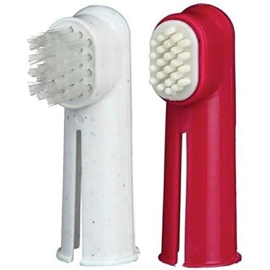 TRIXIE Two Toothbrush Set for Dogs and Cats 6 cm