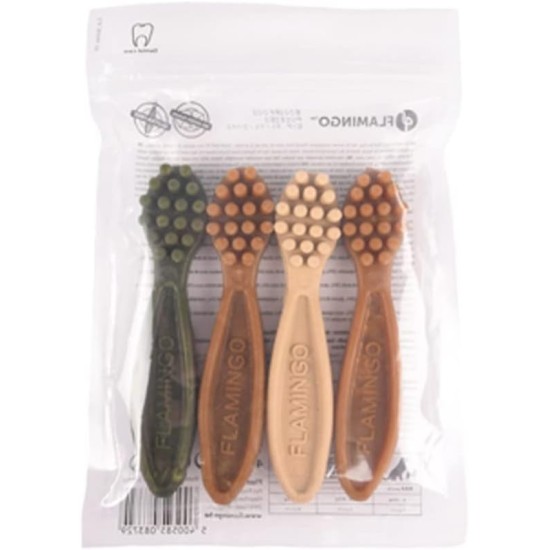 Veggie Toothbrush 12.5 cm 4 Pieces Mix Display Veggie Toothbrush 12.5 cm 4 Pieces Mix Display