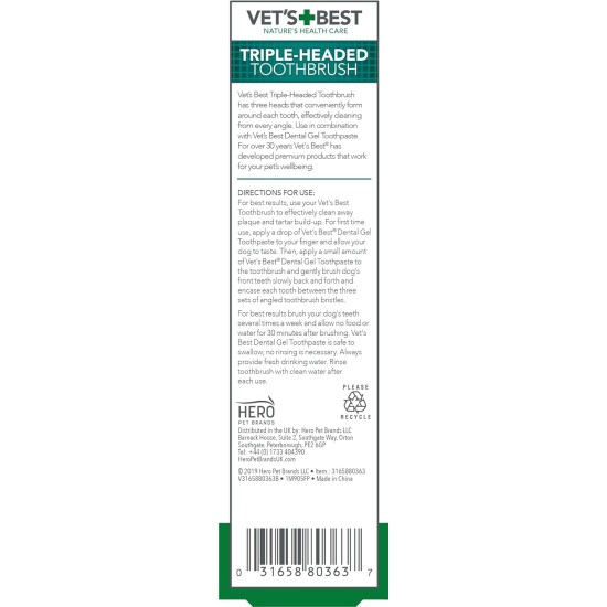 Vets Best Dental Breath Freshener for Dogs, 500 ml Vets Best Dental Breath Freshener for Dogs, 500 ml