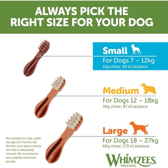 WHIMZEES By Wellness Mixed Variety Box Chew Sticks for Large Dogs for Dental Care, Size L, 14 Pack, No Added Sugar, Grain-Free, Natural, Low Fat WHIMZEES By Wellness Mixed Variety Box Chew Sticks for Large Dogs for Dental Care, Size L, 14 Pack, No Added Sugar, Grain-Free, Natural, Low Fat