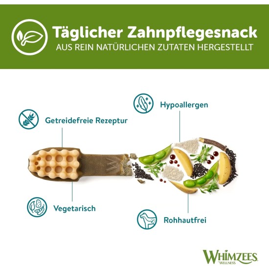 WHIMZEES By Wellness Mixed Variety Box Chew Sticks for Large Dogs for Dental Care, Size L, 14 Pack, No Added Sugar, Grain-Free, Natural, Low Fat WHIMZEES By Wellness Mixed Variety Box Chew Sticks for Large Dogs for Dental Care, Size L, 14 Pack, No Added Sugar, Grain-Free, Natural, Low Fat