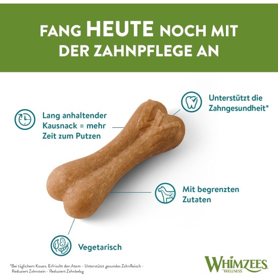WHIMZEES Natural Gluten-free Dental Care Snacks, Chew Sticks for Dogs, Rice Bone, L, 9 x 60g WHIMZEES Natural Gluten-free Dental Care Snacks, Chew Sticks for Dogs, Rice Bone, L, 9 x 60g