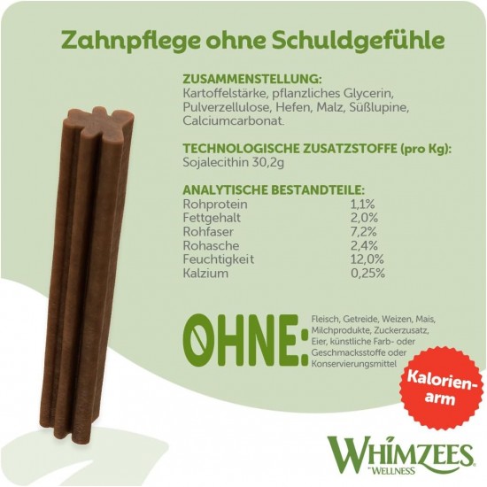 WHIMZEES Puppy Stix Large Puppy Chew Bones for Large Puppies, Dog Snack for Dental Care, Medium/Large, 14 Pieces, No Sugar, Grain Free, Natural, Low Fat WHIMZEES Puppy Stix Large Puppy Chew Bones for Large Puppies, Dog Snack for Dental Care, Medium/Large, 14 Pieces, No Sugar, Grain Free, Natural, Low Fat