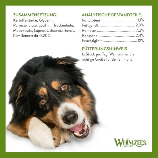 WHIMZEES by Wellness Antler Antler Dog Snack for Medium Dogs, Medium, Pack of 12, Calming, No Added Sugar, Grain-Free, Natural, Low Fat WHIMZEES by Wellness Antler Antler Dog Snack for Medium Dogs, Medium, Pack of 12, Calming, No Added Sugar, Grain-Free, Natural, Low Fat