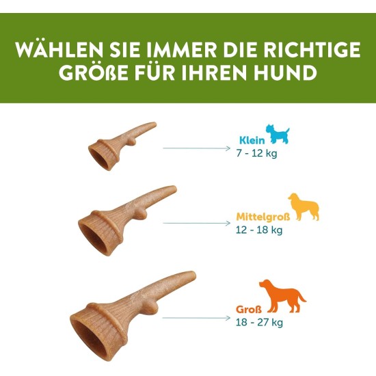 WHIMZEES by Wellness Antler Antler Dog Snack for Medium Dogs, Medium, Pack of 12, Calming, No Added Sugar, Grain-Free, Natural, Low Fat WHIMZEES by Wellness Antler Antler Dog Snack for Medium Dogs, Medium, Pack of 12, Calming, No Added Sugar, Grain-Free, Natural, Low Fat
