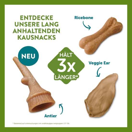 WHIMZEES by Wellness Antler Antler Dog Snack for Medium Dogs, Medium, Pack of 12, Calming, No Added Sugar, Grain-Free, Natural, Low Fat WHIMZEES by Wellness Antler Antler Dog Snack for Medium Dogs, Medium, Pack of 12, Calming, No Added Sugar, Grain-Free, Natural, Low Fat