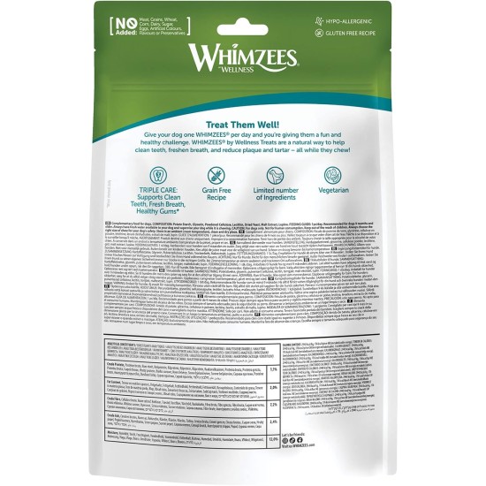 Whimzees natural grain-free dental care snacks, chew sticks for dogs, crocodile Whimzees natural grain-free dental care snacks, chew sticks for dogs, crocodile
