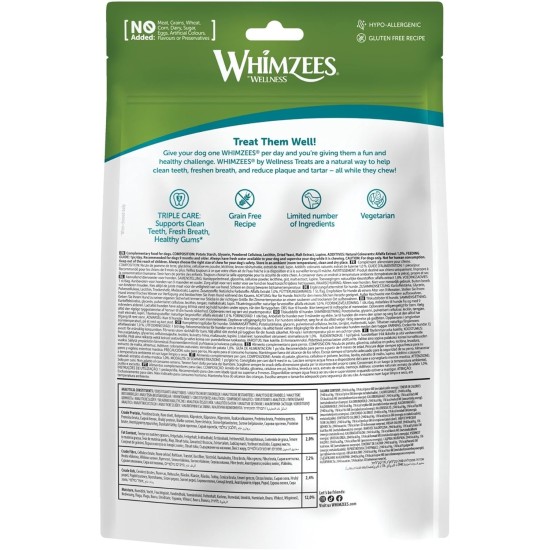 Whimzees natural grain-free dental care snacks, chew sticks for dogs, crocodile Whimzees natural grain-free dental care snacks, chew sticks for dogs, crocodile