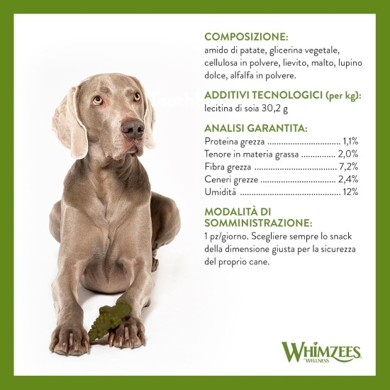 Whimzees natural grain-free dental care snacks, chew sticks for dogs, crocodile Whimzees natural grain-free dental care snacks, chew sticks for dogs, crocodile