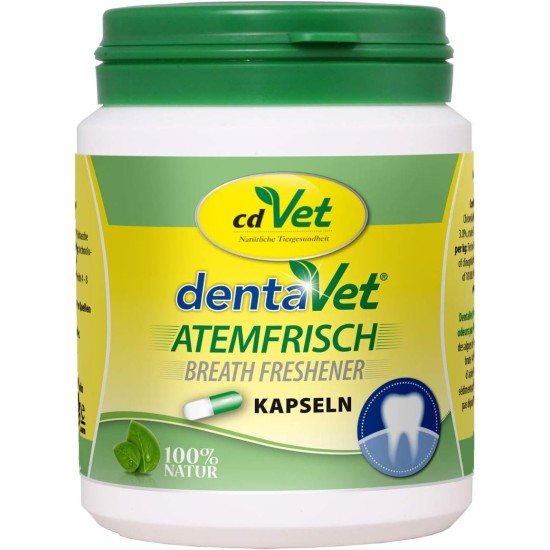 cdVet dentaVet Breath Freshener Capsules, Pack of 100 cdVet dentaVet Breath Freshener Capsules, Pack of 100