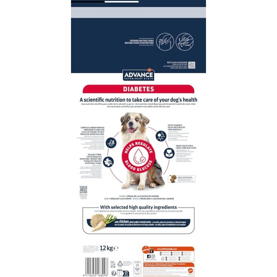 Advance Advance Diabetes Colitis Canine 12 KG Advance Advance Diabetes Colitis Canine 12 KG