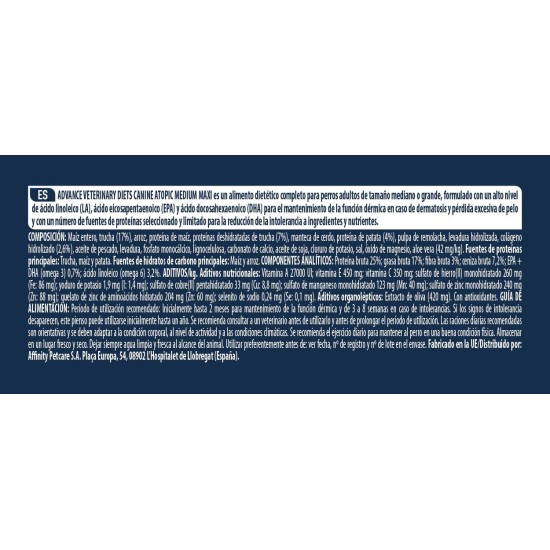 Advance Dog Food Atopic Care 12kg Advance Dog Food Atopic Care 12kg