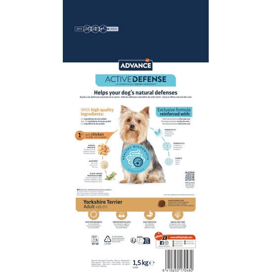 Advance Dog Food Yorkshire Terrier 1.5kg Advance Dog Food Yorkshire Terrier 1.5kg