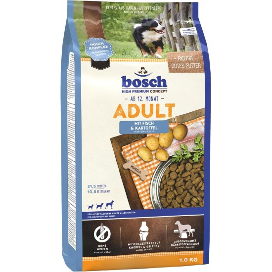 Bosch Adult Dog Food, Fish and Potato, 15 kg