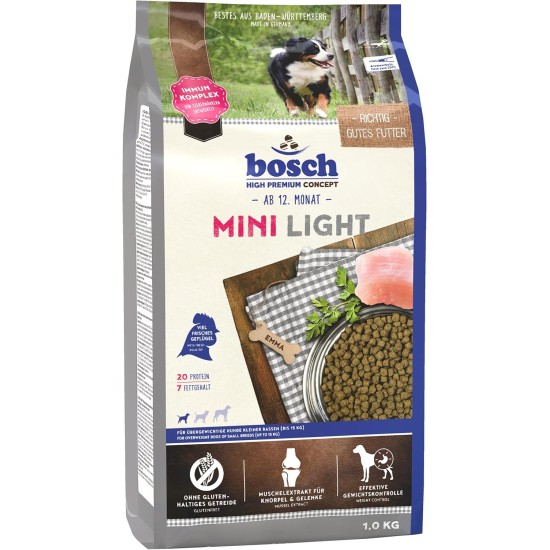 Bosch HPC Mini Light | Dry Dog Food for Overweight Dogs of Small Breeds (up to 15 kg), 1 x 2.5 kg Bosch HPC Mini Light | Dry Dog Food for Overweight Dogs of Small Breeds (up to 15 kg), 1 x 2.5 kg