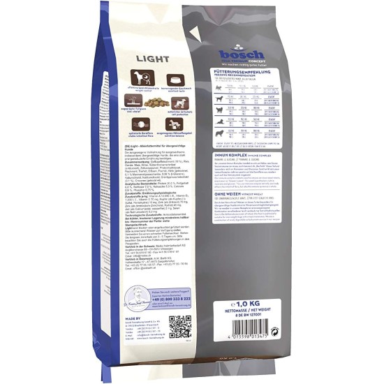 Bosch HPC Mini Light | Dry Dog Food for Overweight Dogs of Small Breeds (up to 15 kg), 1 x 2.5 kg Bosch HPC Mini Light | Dry Dog Food for Overweight Dogs of Small Breeds (up to 15 kg), 1 x 2.5 kg