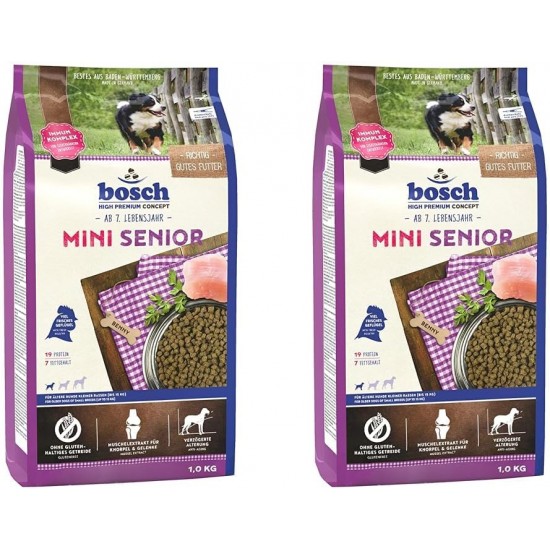 Bosch HPC Mini Senior - Dry Dog Food for Older Small Breeds Dogs (up to 15 kg), 1 x 2.5 kg Bosch HPC Mini Senior - Dry Dog Food for Older Small Breeds Dogs (up to 15 kg), 1 x 2.5 kg