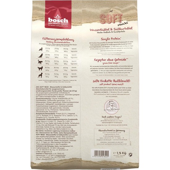 Bosch HPC Plus Ostrich & Potato Dog Food for Adult Dogs of All Breeds, Single Protein, Grain-Free Bosch HPC Plus Ostrich & Potato Dog Food for Adult Dogs of All Breeds, Single Protein, Grain-Free