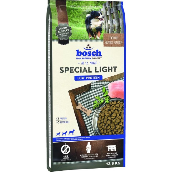 Bosch HPC Special Light Dry Dog Food for Protein- and Mineral-Reduced Nutrition, 1 x Bosch HPC Special Light Dry Dog Food for Protein- and Mineral-Reduced Nutrition, 1 x