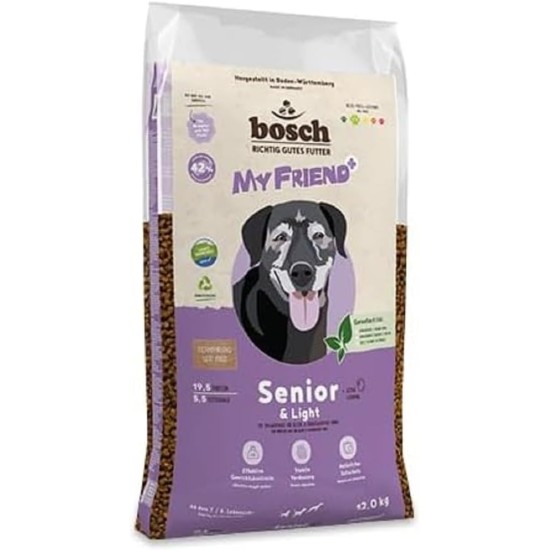 Bosch My Friend+ Dog Senior & Light Dry Dog Food for Older and Overweight Dogs 1 x 12 kg Bosch My Friend+ Dog Senior & Light Dry Dog Food for Older and Overweight Dogs 1 x 12 kg