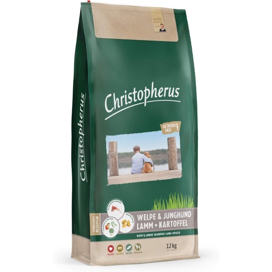Christopherus Grainfree Small to Large Breed Dog Puppy Dry Food Lamb + Potato 12kg Christopherus Grainfree Small to Large Breed Dog Puppy Dry Food Lamb + Potato 12kg