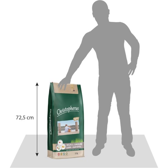 Christopherus Grainfree Small to Large Breed Dog Puppy Dry Food Lamb + Potato 12kg Christopherus Grainfree Small to Large Breed Dog Puppy Dry Food Lamb + Potato 12kg