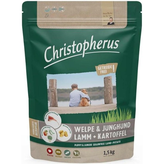 Christopherus Grainfree Small to Large Breed Dog Puppy Dry Food Lamb + Potato 12kg Christopherus Grainfree Small to Large Breed Dog Puppy Dry Food Lamb + Potato 12kg