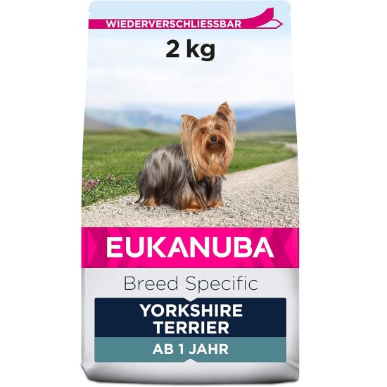 Eukanuba Breed Nutrition Yorkshire Terrier Dry Food, 2 Kg, Pack of 1 Eukanuba Breed Nutrition Yorkshire Terrier Dry Food, 2 Kg, Pack of 1