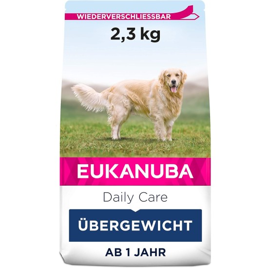 Eukanuba Daily Care Overweight / Sterilised Dry Food - Low Fat Special Food for Overweight or Neutered Dogs, 12 kg Eukanuba Daily Care Overweight / Sterilised Dry Food - Low Fat Special Food for Overweight or Neutered Dogs, 12 kg