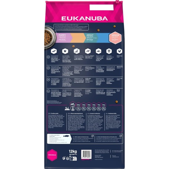 Eukanuba Dog Food Grain-Free with Fish for Large Breeds - Dry Food for Adult Dogs, 12 kg Eukanuba Dog Food Grain-Free with Fish for Large Breeds - Dry Food for Adult Dogs, 12 kg