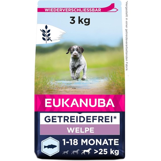 Eukanuba Dog Food Grain-Free with Fish for Large Breeds - Dry Food for Adult Dogs, 12 kg Eukanuba Dog Food Grain-Free with Fish for Large Breeds - Dry Food for Adult Dogs, 12 kg