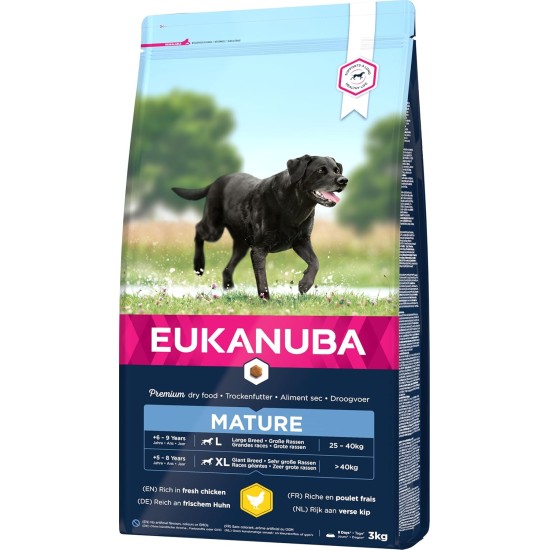 Eukanuba Dog Food for Large Breeds, Premium Dry Food with Fresh Chicken, 15 kg Eukanuba Dog Food for Large Breeds, Premium Dry Food with Fresh Chicken, 15 kg