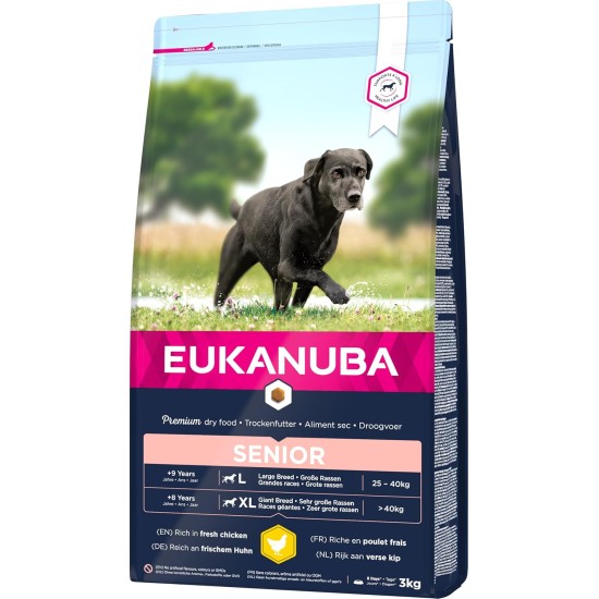 Eukanuba Dog Food for Large Breeds, Premium Dry Food with Fresh Chicken, 15 kg Eukanuba Dog Food for Large Breeds, Premium Dry Food with Fresh Chicken, 15 kg