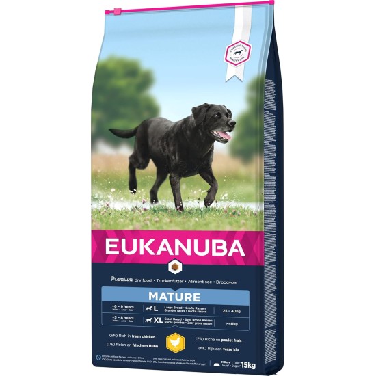 Eukanuba Dog Food for Large Breeds, Premium Dry Food with Fresh Chicken, 15 kg Eukanuba Dog Food for Large Breeds, Premium Dry Food with Fresh Chicken, 15 kg